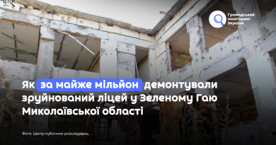 Як за майже мільйон демонтували зруйнований ліцей у Зеленому Гаю Миколаївської області