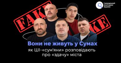 Вони не живуть у Сумах: як ШІ-«сум'яни» розповідають про «здачу» міста  